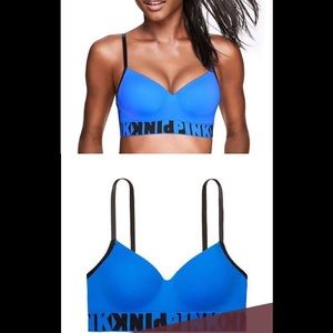 L | Lightly Lined Blue Bra